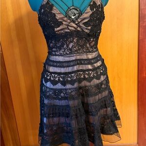 Bebe Black Lace cocktail Dress